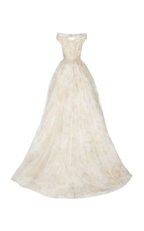 Monique Lhuillier Glitter Tulle Off The Shoulder Ball Gown Moda Operandi Gown, Luxe Apartment, Monique Lhuillier Gowns, Elegant White Dress, Become A Fashion Designer, Tulle Ball Gown, Monique Lhuillier, Ball Gown Dresses, Evening Party Dress