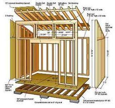 Shed Design Plans, Shed Blueprints, Wooden Shed, Wood Shed Plans, Free Shed Plans, Lean To Shed, Simple Shed, Shed Building Plans, Diy Shed Plans