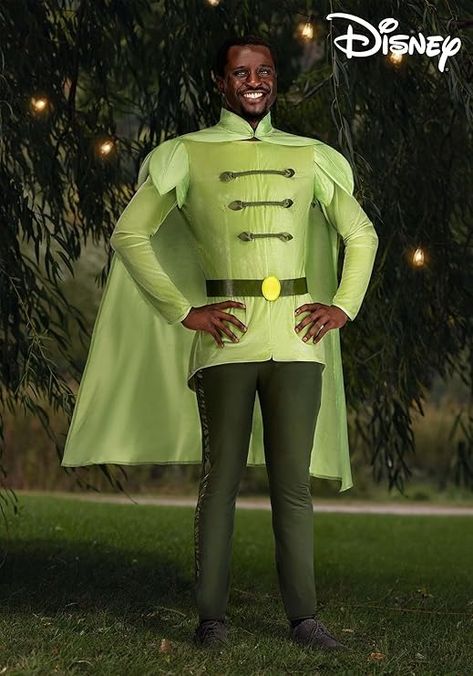 Amazon.com: Fun Costumes Disney Adult Prince Naveen, The Princess and The Frog Tunic and Cape Outfit for Halloween Medium Green : Clothing, Shoes & Jewelry Prince Naveen Costume, Naveen Costume, Principe Naveen, Frog Prince Disney, Princess And The Frog Prince, Disney Costumes For Men, Prince Disney, Best Costume Ever, Ace Ventura Costume