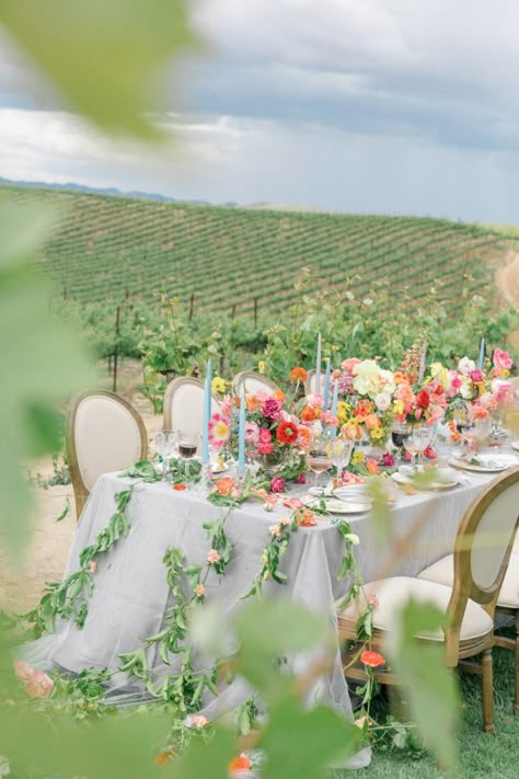 CALLAWAY WINERY EDITORIAL FEATURED ON STYLE ME PRETTY - Carrie Mcguire Photography Fairytale Vibes, Temecula Wedding Venues, Winery Wedding Venue, Wedding Inspiration Summer, Garden Party Wedding, Pastel Wedding, Wildflower Wedding, Wedding Table Settings, Wedding Mood Board