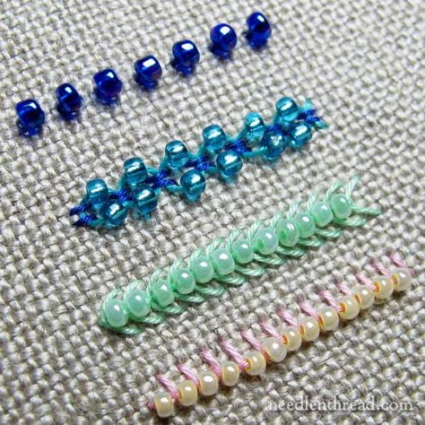 Amazing Embroidery, Basic Embroidery, Embroidery Ribbon, Bead Embroidery Tutorial, Basic Embroidery Stitches, Embroidery Stitches Tutorial, Pola Sulam, Crazy Quilting, Household Decor