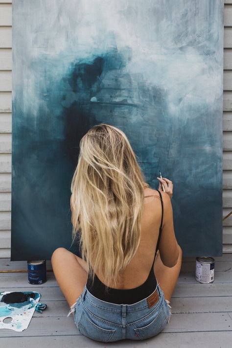 Abstracts — TKO PAINTINGS Painter Photography, Canvas For Beginners, Photographie Portrait Inspiration, Girl Artist, Artist Aesthetic, Painting Of Girl, Arte Inspo, Artist Life, Beginner Painting