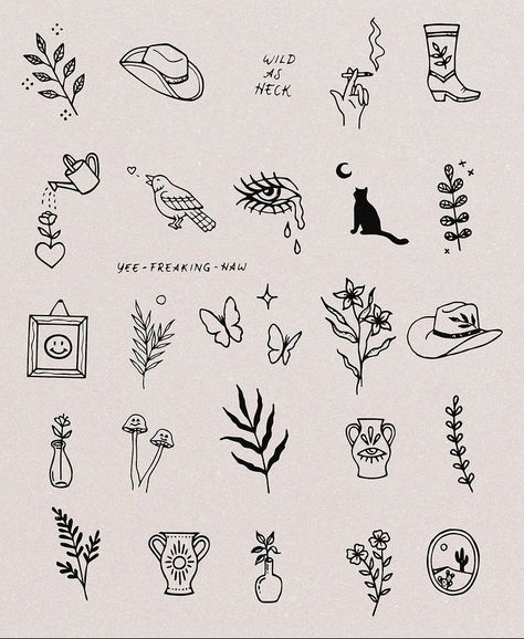 Leg Drawings, Simple Line Tattoo, Stick Poke Tattoo, Sharpie Tattoos, Handpoke Tattoo, Petite Tattoos, Tattoo Flash Sheet, Hand Poked Tattoo, Doodle Tattoo