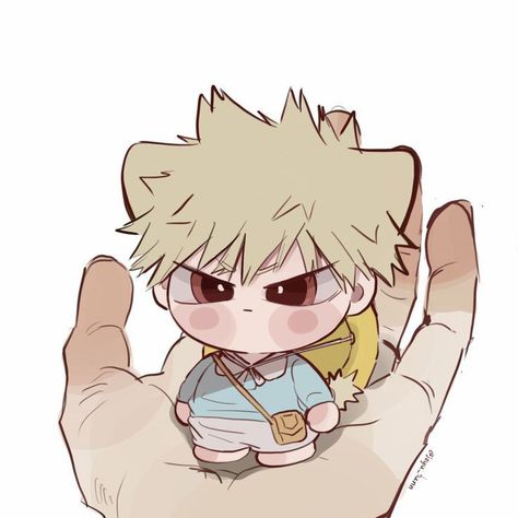 Cute Chibi Couple, Bakugo Katsuki Fanart Cute, Chibi Couple, Chibi Boy, Bakugou Manga, Chibi Anime Kawaii, Cute Anime Chibi, Kawaii Chibi, Anime Family