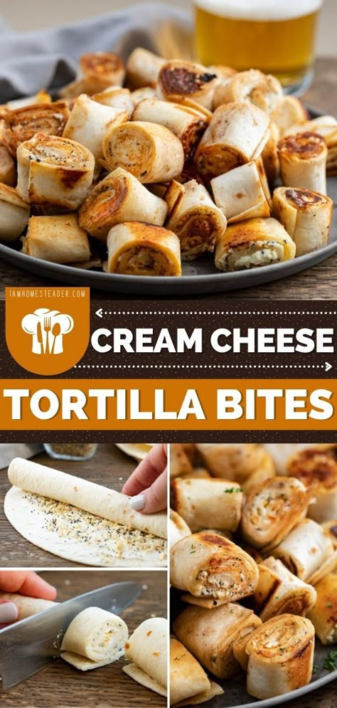 Tortilla Bites, Cream Cheese Tortilla, Appetizers For Dinner, Everything Seasoning, Cooking Lunch, Finger Foods Easy, Appetizers Easy Finger Food, Party Finger Foods, Cooking Easy