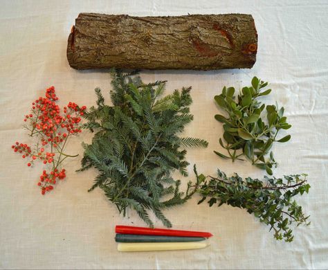 DIY Yule Log Tutorial Yule Traditions, Christmas Yule Log, Yule Crafts, Yule Celebration, Pagan Christmas, Winter Solstice Celebration, Pagan Yule, Diy Nature, Book Christmas Tree