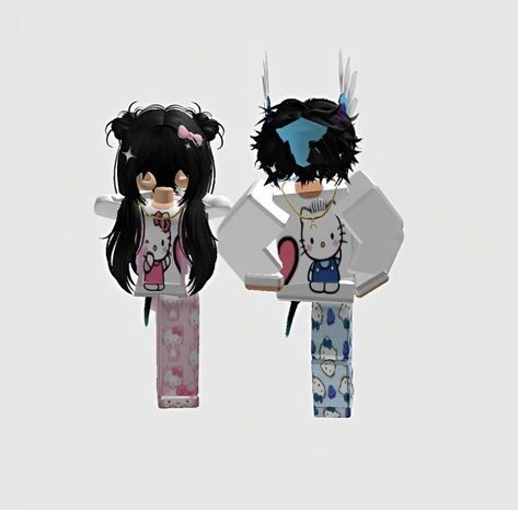 Hello Kitty Boy, Roblox Sign Up, Matching Avatars, Roblox Oc, Roblox Hair, Skins Roblox, Aesthetic Profile Picture Cartoon Soft, Matching Fits, Roblox Ava