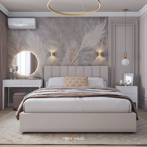 Bedroom Ideas Luxury, Bedroom Design Styles, Unique Bedroom Design, Stylish Bedroom Design, Simple Bedroom Design, Luxury Room Bedroom, Modern Bedroom Interior, Bedroom Decor Design, Bedroom Bed Design