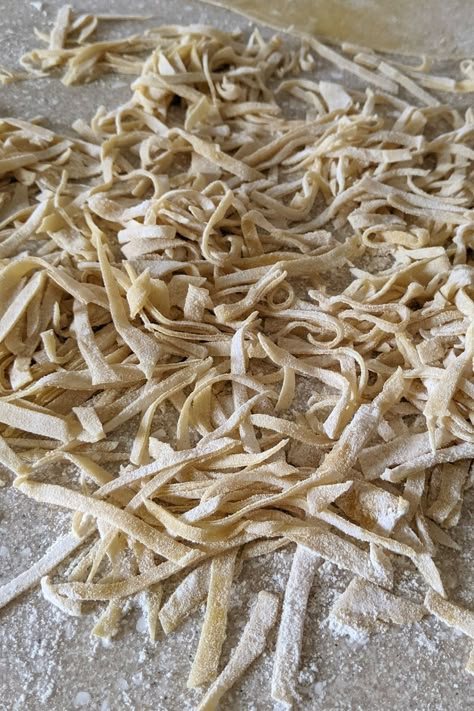 How to Make Old-Fashioned Homemade Noodles - Blessed Beyond Crazy Homemade Noodles For Thanksgiving, Homemade Noodles Grandmas, Egg Noodle Recipes Homemade, Homemade Soup Noodles, Thanksgiving Noodles, Homeade Noodles, Homemade Noodle Recipes, Easy Homemade Noodles, German Noodles