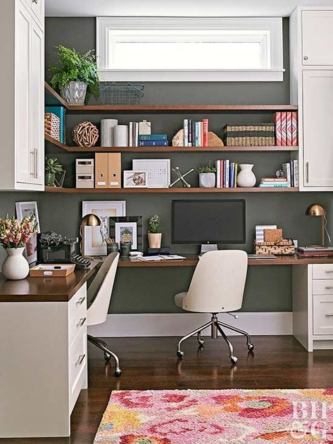 Basement Office, Small Bungalow, Desk Area, Regal Design, Space Interiors, Small Home Office, Craft Room Office, Home Office Space, Small Office