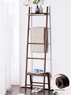 Ladder Towel Racks, Towel Drying Rack, Black Towel Bar, Standing Towel Rack, Bamboo Ladders, Bathroom Ladder, Free Standing Towel Rack, Bedroom Brown, Wall Mounted Towel Holder