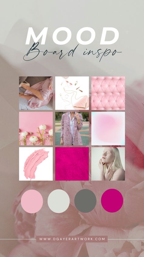 Clothing Brand Mood Board Inspiration, Pink Branding Color Palette, Beauty Mood Board, Pink Moodboard Aesthetic, Mood Board Art, Pink Mood Board, Moodboard Pink, Branding Mood Board Inspiration, Mood Board Fashion Inspiration