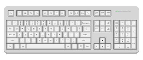 White computer qwerty keyboard. simple f... | Premium Vector #Freepik #vector #keyboard-keys #keyboard-button #keyboard #computer-keyboard Pencil Drawing Images, Qwerty Keyboard, Keyboard Keys, Cemre Solmaz, Flat Vector Illustration, Computer Basics, Flat Vector, Mens Wedding Rings, Kids Art Projects