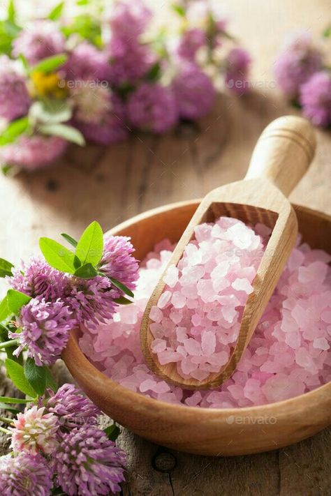 Herbal Salt, Red Clover, Salt, Spa, Bowl, Google Search, Flowers, Red, Pink