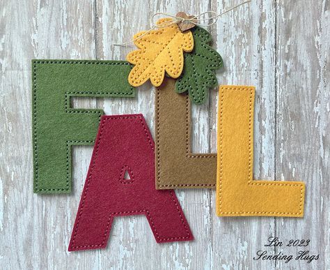 Sending Hugs: Poshta Design New Autumn Product Introduction! Fall Felt Crafts Sewing Machines, Sewing Kit Essentials, Fall Felt Fox, Personalized Banners, Fall Apples, Sending Hugs, 50th Gifts, Gift Certificates, Wooden Hearts