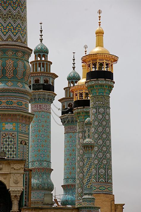 minarets in Qom | by petalouda62 Persian Architecture, Beautiful Mosques, Bhutan, Place Of Worship, Islamic Architecture, Beautiful Architecture, Beautiful Buildings, Amazing Architecture, Places Around The World