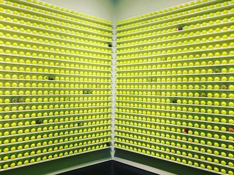 Minna Takala on Instagram: "#mayfairtennisballexchange is a #parcipatory #artinstallation by @davidshrigley @stephenfriedmangallery When you bring a tennis ball for the installation you get a new ball for it. #participatoryart is fun and engaging so it’s no surprise the exhibition has been popular. Also opinion is shifting to be more positive about #reuse #wearandtear #wasteasmaterial" Tennis Installation, Be More Positive, Tennis Store, Bar Mitzva, Tennis Art, 21 November, Tennis Balls, Store Opening, Tennis Ball