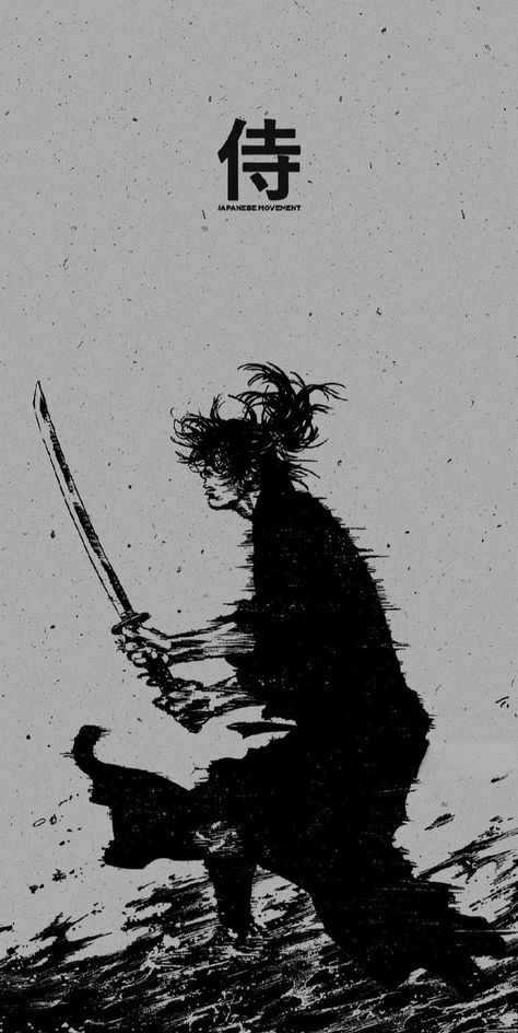 Vagabond Phone Wallpaper, Monk Mode Wallpaper, Grey Anime Wallpaper, Grunge Anime Wallpaper, Manga Wallpaper Black And White, Vagabond Wallpaper, Japanese Art Samurai, Japan Graphic Design, Japanese Wallpaper Iphone