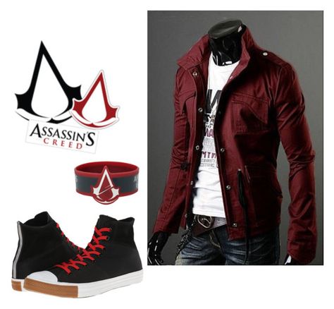 The Assassin Longbow RF by geekhoodies on Polyvore featuring Converse Assassins Creed Clothing, Assassin Aesthetic, The Assassin, Aesthetic Men, Nerdy Outfits, Men Fashion Casual Shirts, Guys Clothing Styles, Fashion Suits For Men, Jackets Men Fashion