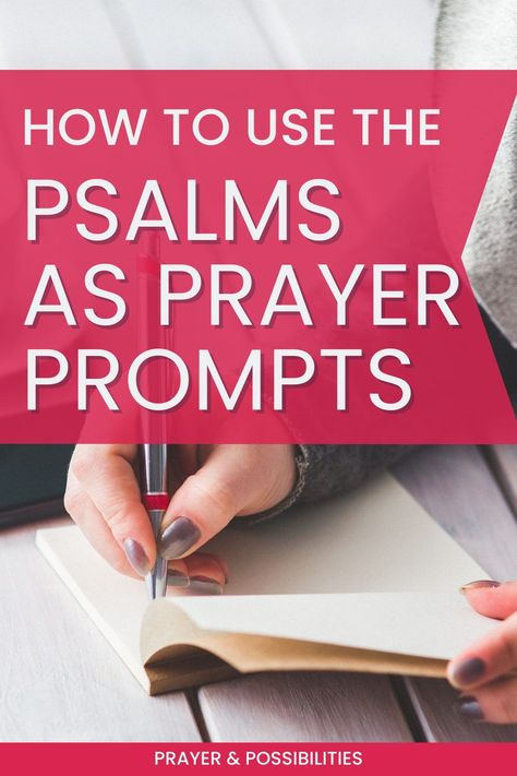 Ignite your prayer life by praying Scripture. Learn how to pray the Psalms and how use the Psalms in your daily prayer time. || Prayer and Possibilities Psalms To Pray, Psalms To Read When, Psalms Reading Guide, Prayers To Write In Journal, Writing Prayers Down, Scripture Verses Kjv, Praying The Psalms, Bible Verse For Moms, Prayer Strategies