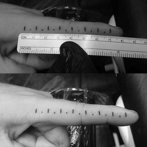 20 Ruler Tattoo Designs For Men - Measurement Ink Ideas Finger Ruler Tattoo, Practical Tattoo Ideas, Ruler Tattoo Finger, Measuring Tattoo, Measurement Tattoo, Practical Tattoo, Measure Tattoo, Math Tattoo, Ruler Tattoo