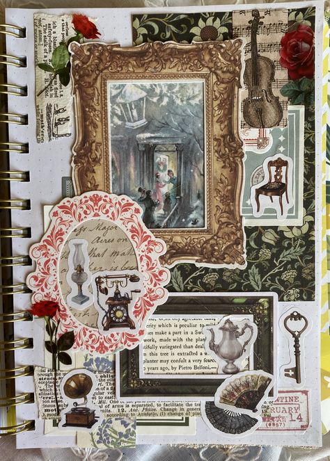 Maximalist Scrapbook, Journal Asethic, Assemblage Art Mixed Media, Collage Journal, Memory Journal, Collage Scrapbook, Scrapbook Titles, Glue Book, Bullet Journal Diy