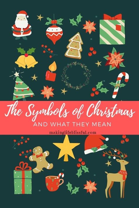 christmas-symbols and what they mean. How to teach your kids about the true meaning of Christmas. The Symbols Of Christmas, Lds Christmas Lesson, Cute Trinkets, Christmas Primary, Symbols Of Christmas, Lds Christmas, Christmas Symbols, Ward Christmas Party, Christmas Lesson