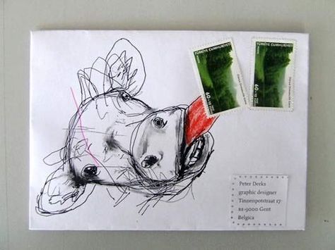 Envelope Art List Anime, Snail Mail Envelopes, Snail Mail Art, Mail Art Envelopes, Drawing Prompts, Envelope Lettering, Fun Mail, Decorated Envelopes, Pen Pal Letters