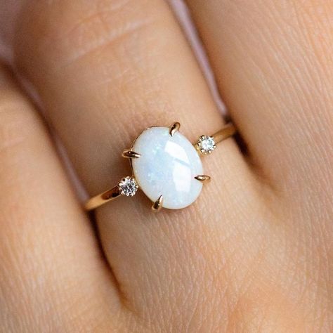 Australian Opal Ring, Timeless Engagement Ring, Local Eclectic, Gold Flower Ring, Leaf Engagement Ring, Flower Engagement Ring, Morganite Engagement, Morganite Engagement Ring, Elegant Ring