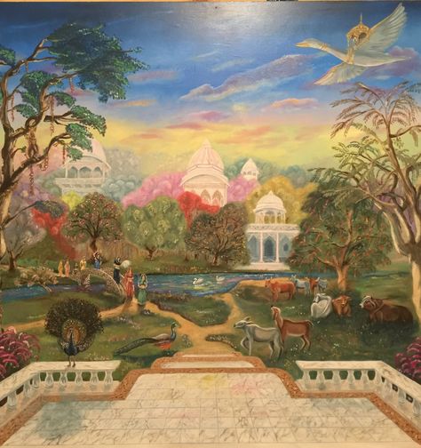 Pichwai Radha Krishna, Vrindavan Background, Vrindavan Wallpaper, Vrindavan Painting, Janmashtami 2024, Concert Stage Design, Rama Image, Janmashtami Decoration, Spiritual World