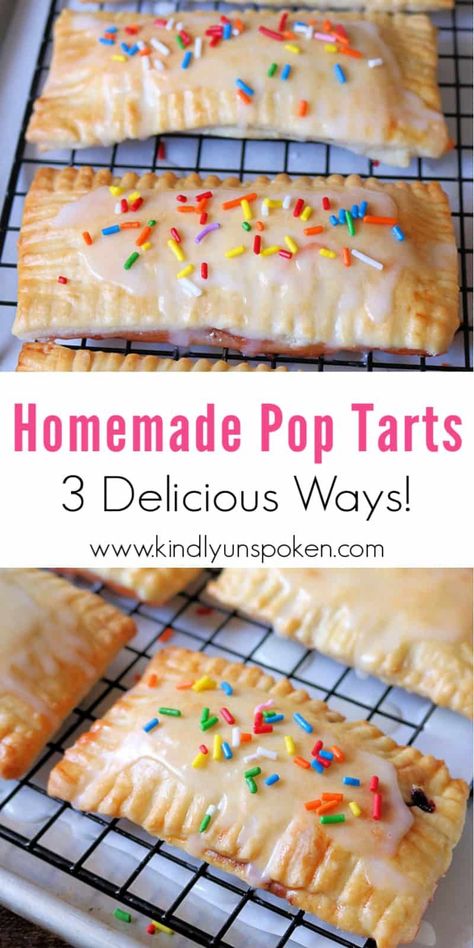 Homemade Pop Tarts Recipe, Pop Tarts Recipe, Strawberry Pop Tarts, Homemade Pop Tarts, Strawberry Pop, Poptart Recipe, Strawberry Pop Tart, Store Bought Pie Crust, Breakfast Pastry