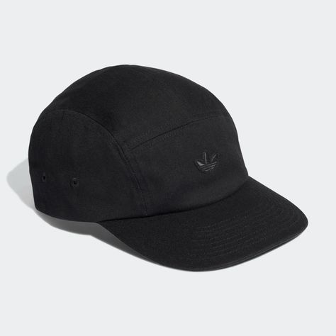 adidas Adicolor Five-Panel Cap - Black | adidas UK Five Panel Cap, Adidas Adicolor, Wool Hats, Adidas Hat, Adidas Top, Five Panel, Fashion Attire, Black Cap, Bucket Hats