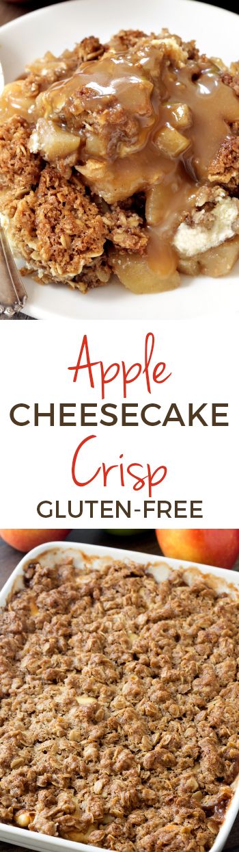 Gf Cheesecake, Maple Caramel, Gluten Free Apple Crisp, Caramel Apple Cheesecake, Apple Cheesecake, Sans Gluten Sans Lactose, Gluten Free Desserts Recipes, Gluten Free Sweets, Crisp Recipe