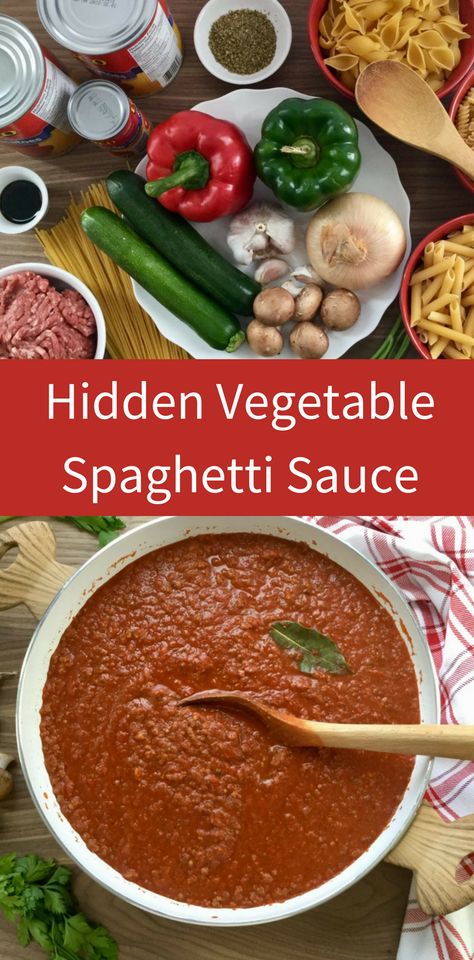 Hiding Veggies In Spaghetti Sauce, Hidden Veggies Spaghetti Sauce, Adding Veggies To Spaghetti Sauce, Pasta Sauce With Hidden Veggies, Hidden Veggie Spaghetti Sauce, Spaghetti Sauce With Vegetables, Vegetable Spaghetti Sauce, Best Spaghetti Meat Sauce, Spaghetti Sauce With Meat