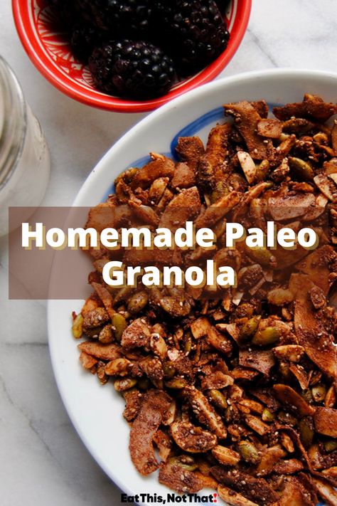 Finding a paleo-friendly granola can be difficult, not to mention expensive. So we made an easy recipe just for you! #paleodiet #paleorecipe #paleo #granolarecipe #granola Paleo Supper, Oatmeal Treats, Paleo Granola Recipe, Homemade Granola Recipe, Pumpkin Spice Granola, Granola Ingredients, Breakfast Granola, Paleo Granola, Granola Recipe Homemade