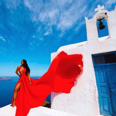 How to Save Money on Flying Dress Photoshoot in Greece — Ktura Kay Flowing Dress Photography, Fall Weekend Trip, Greece Dress, Flying Dress Photoshoot, Santorini Dress, Dress Poses, Flow Dress, Mother And Daughters, Flying Dress