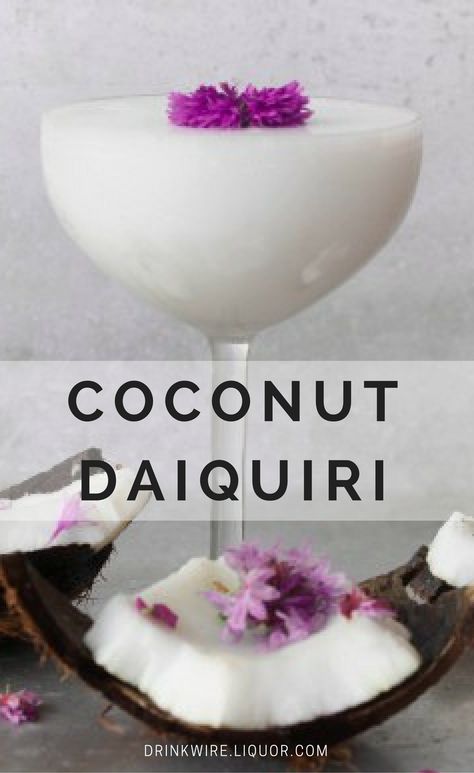 This cocktail is a twist on the classic daiquiri with added coconut for a tropical flavor. This is the perfect daiquiri to make and drink with friends at a dinner party or happy hour. Make this twist today and get tropical! Coconut Daiquiri, Classic Daiquiri, Painkiller Cocktail, Vodka Cocktail, Honeydew Melon, Spiced Rum, Vodka Cocktails, Alcohol Drink Recipes, Frozen Drinks