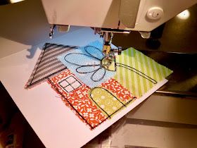 LuAnn Kessi: Scribble Stitch Cards... Butterfly Stitches, Stitch Cards, Fabric Postcards, Fabric Cards, Free Motion Embroidery, Quilt Labels, Fabric Tote Bags, Fabric Tote, Slow Stitching