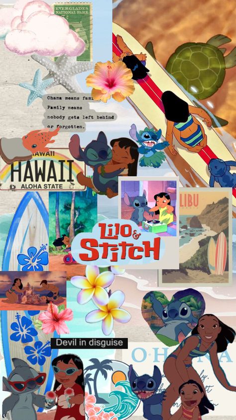 Love this movie 🪼🌺 #liloandstitch #ohana #lilo #stitch #hawaii #summer #surf Hawaii Friends, Disney Netflix, Hawaii Summer, Nature Vibes, Lilo Y Stitch, Disney Background, Sea Wallpaper, Disney Collage, Stitch Pictures