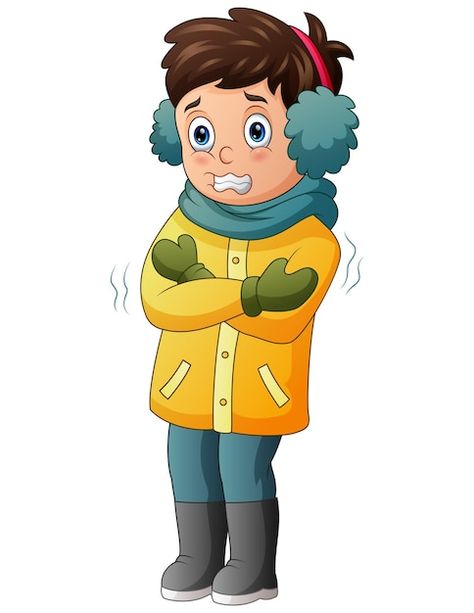 A boy shivering in winter weather illust... | Premium Vector #Freepik #vector #playing #winter-kids #children-play #boy-playing Cold Weather Illustration, Cold Weather Images, Cold Clipart, Cold Illustration, Cold Cartoon, Cold Gif, Weather Illustration, Cute Turtle Cartoon, Cold Images