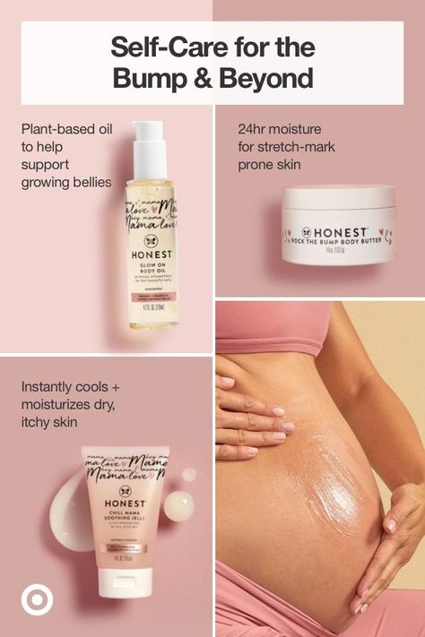 Pregnant Belly Skin Care, Pregnancy Safe Skin Care, Belly Oil, Girl Products, The Honest Company, Pregnancy Body, Honest Company, Safe Skincare, Growing Belly