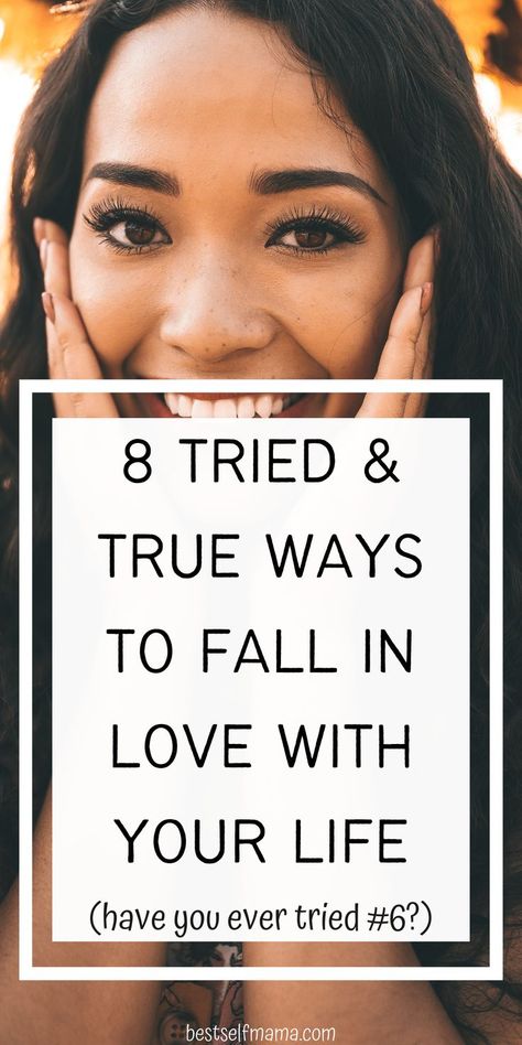 Ready to discover how to fall in love with your life? Of course, you are. Here are some simple but super helpful ways to fall in love with your life and enjoy it so much more. #howtofallinlovewithyourlife #happinesstips #lifeimprovement #selfimprovement #changeyourlife #improveyourlife #liveahappylife #youdeservehappiness #buildabetterlife #liveyourbestlife Fall In Love With Life Again, Falling In Love With Life Again, Fall In Love With Your Life, How To Fall In Love With Life, How To Get Someone To Fall In Love With You, How To Fall In Love With Life Again, How To Fall In Love With Yourself, Fall In Love With Life, How To Fall In Love With Anyone Book