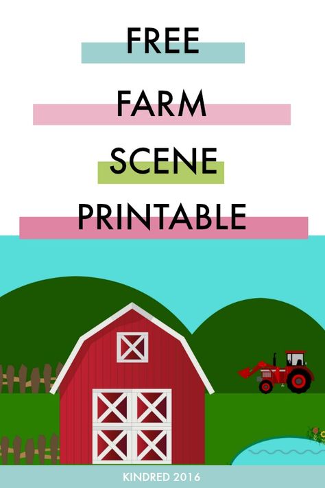 Easy, low prep kids farm craft or activity.  It's great for sticker crafts, pretend play, and puppet shows.  Click here to print this free kids farm activity scene. Farm Dramatic Play Free Printables, Sticker Crafts, Farm Printable, Stick Puppet, Kids Barn, Farm Play, Barn Crafts, 3 Pigs, Diy Busy Books