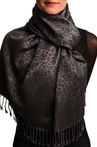 Black Pashmina, Scarf Shop, Brands Fashion, Tassel Scarf, Fashion Scarves, Hijabi Girl, Pashmina Scarf, Shop Top, Scarf Styles