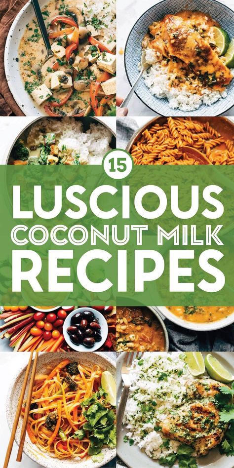 Sticky Noodles, Red Curry Lentils, Clinical Dietitian, Green Curry Sauce, Creamy Soups, Red Curry Sauce, Spicy Carrots, Thai Coconut Soup, Coconut Curry Sauce