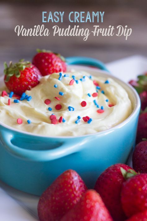 Vanilla Pudding Fruit Dip, Pudding Fruit Dip, Easy Fruit Dip, Delicious Dips, Fruit Dips Recipes, Sweet Dips, Cream Cheese Dips, Fruit Dip, Fresh Salsa