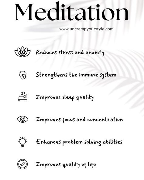 Why I LOVE meditation so much! Here’s just a few benefits! 🧘‍♀️💕🙏 #calmmysoul #allthethings #whynot #helpmyself #empowerment #healingtools #monkeymind #racingbrain #retrainthebrain #uncrampyourstyle Monkey Mind, Love Meditation, Meditation Benefits, Mindfulness Meditation, Your Style, Meditation, Healing, Mindfulness, Benefits