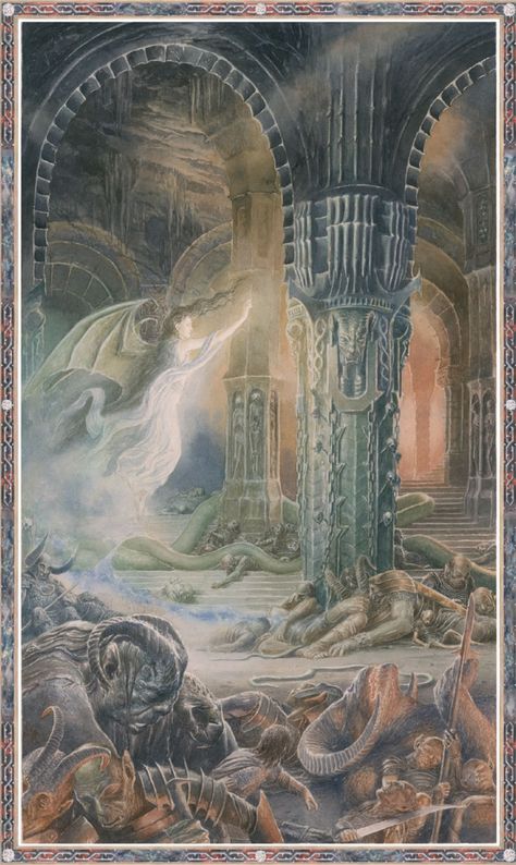 Alan Lee Illustration Alan Lee Art, Tolkien Artwork, Lord Of Rings, Tolkien Illustration, Casa Hobbit, Alan Lee, John Howe, Hobbit Art, Middle Earth Art