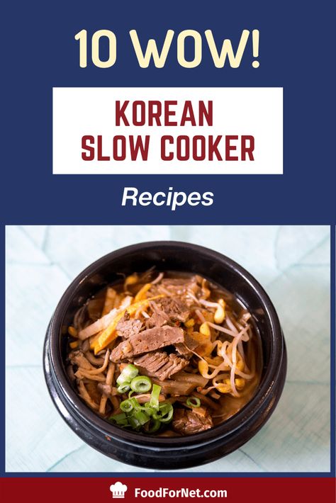 Easy Korean Crockpot Recipes, Korean Crockpot Recipes, Korea Recipes, Kim Chee, Easy Korean Recipes, Bombe Recipe, Korean Recipes, Best Slow Cooker, Ground Meat