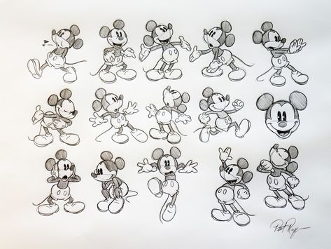 Animation Drawing Sketches, Mickey Mouse Sketch, Little Mermaid Characters, Mickey Mouse Illustration, Name Drawings, Mouse Character, Mickey Mouse Characters, Personajes Studio Ghibli, Epic Mickey